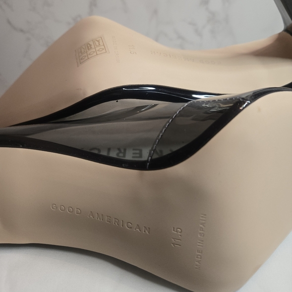 Good American Cinder-F*cking-Rella Pumps in Light Smoke - Picture 5 of 5